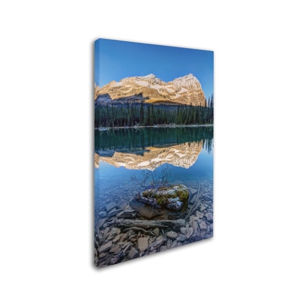 Pierre Leclerc 'Calm O'Hara Lake Sunrise' Canvas Art,30x47